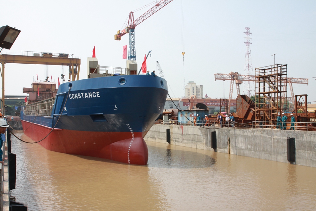Lisemco hạ thuỷ thành công tàu đa năng 3.300T số 7 cho chủ tàu Đức Lisemco hạ thuỷ thành công tàu đa năng 3.300T số 7 cho chủ tàu Đức