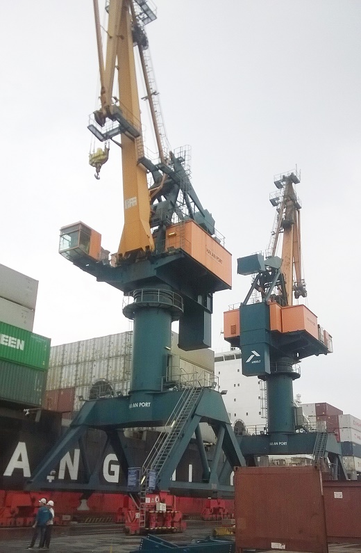 Lisemco hoàn thiện lắp đặt cẩu AHC tại Cảng Hải An Lisemco hoàn thiện lắp đặt cẩu AHC tại Cảng Hải An